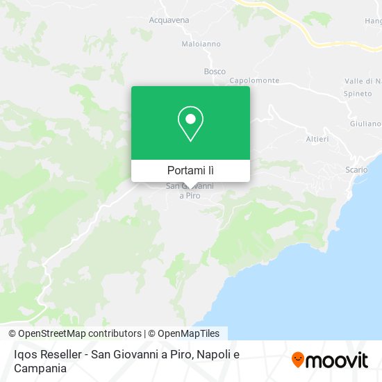 Mappa Iqos Reseller - San Giovanni a Piro