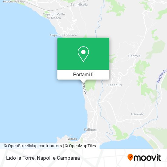 Mappa Lido la Torre