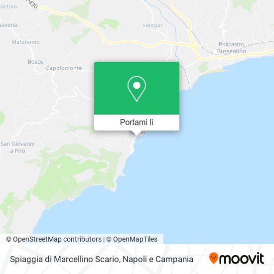 Mappa Spiaggia di Marcellino Scario