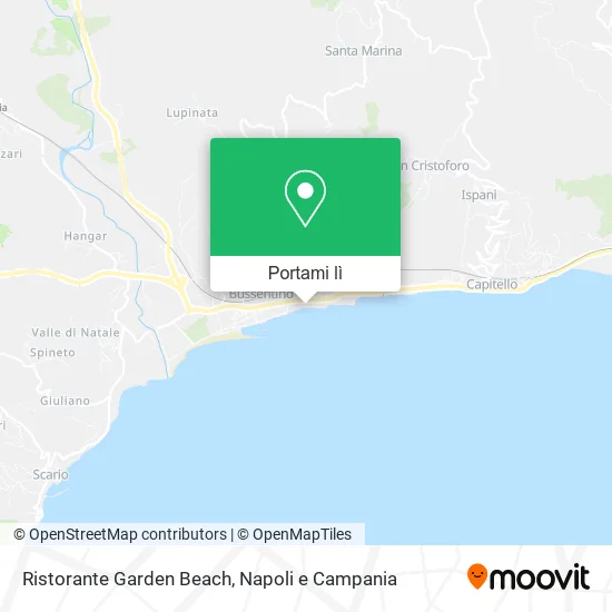 Mappa Ristorante Garden Beach