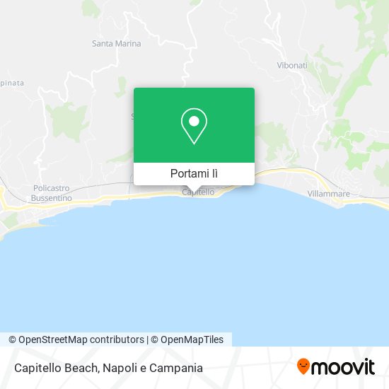 Mappa Capitello Beach