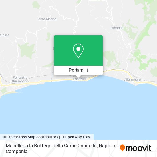 Mappa Macelleria la Bottega della Carne Capitello