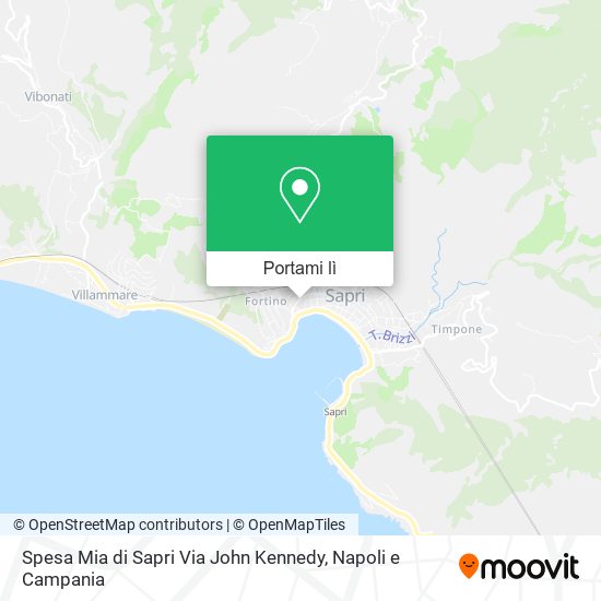 Mappa Spesa Mia di Sapri Via John Kennedy