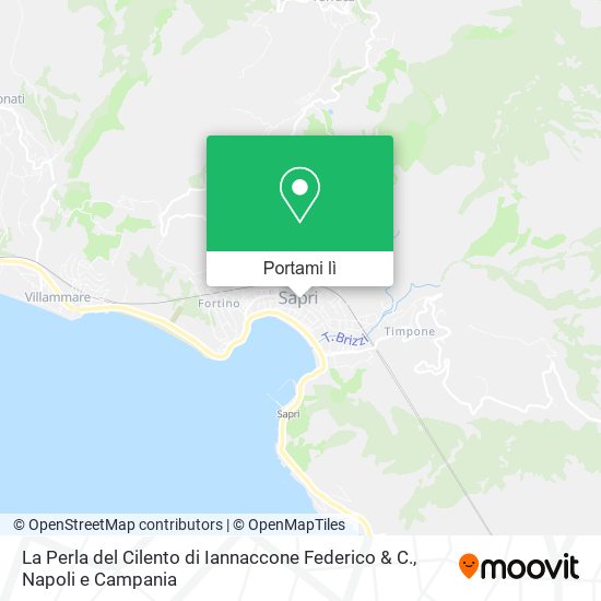 Mappa La Perla del Cilento di Iannaccone Federico & C.