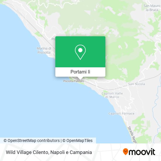 Mappa Wild Village Cilento