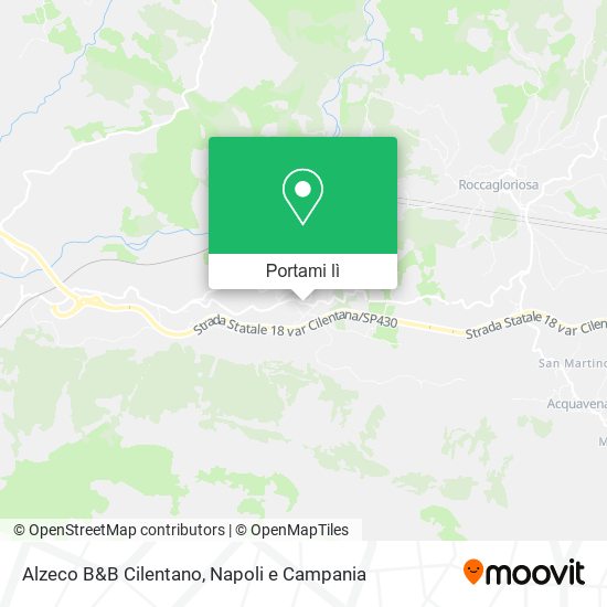 Mappa Alzeco B&B Cilentano