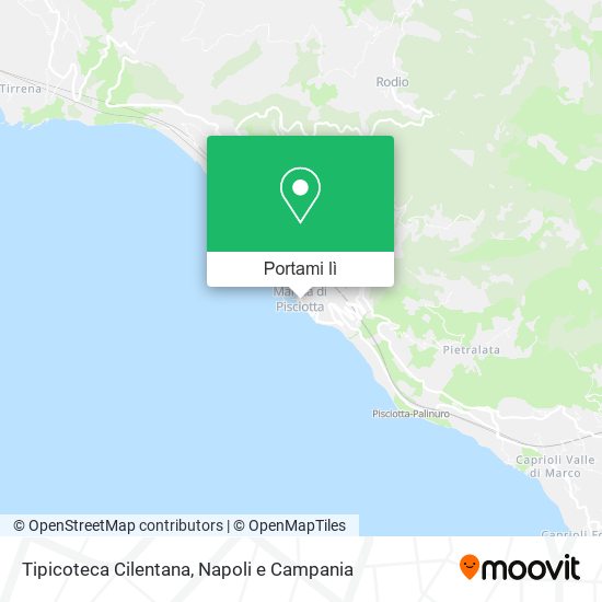 Mappa Tipicoteca Cilentana