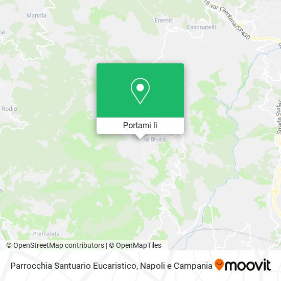 Mappa Parrocchia Santuario Eucaristico