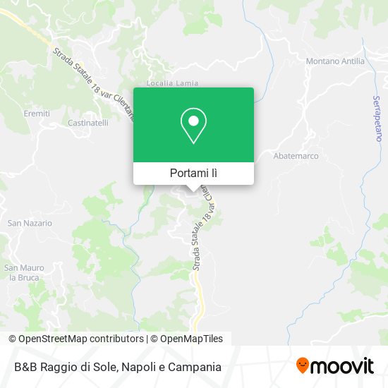 Mappa B&B Raggio di Sole