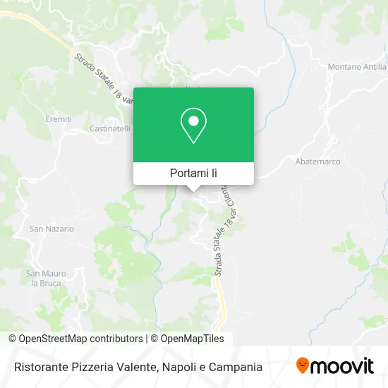 Mappa Ristorante Pizzeria Valente