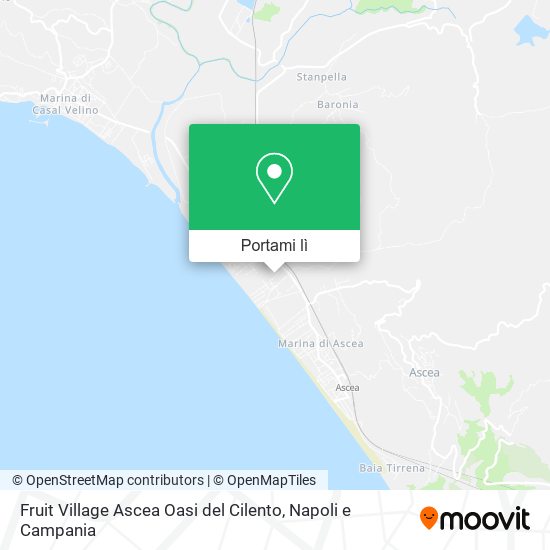 Mappa Fruit Village Ascea Oasi del Cilento