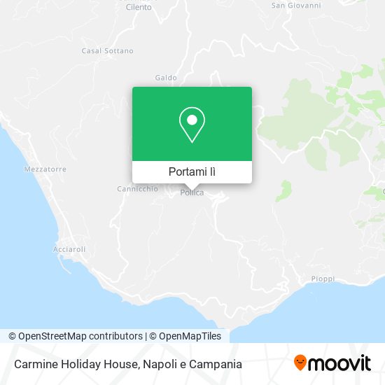 Mappa Carmine Holiday House