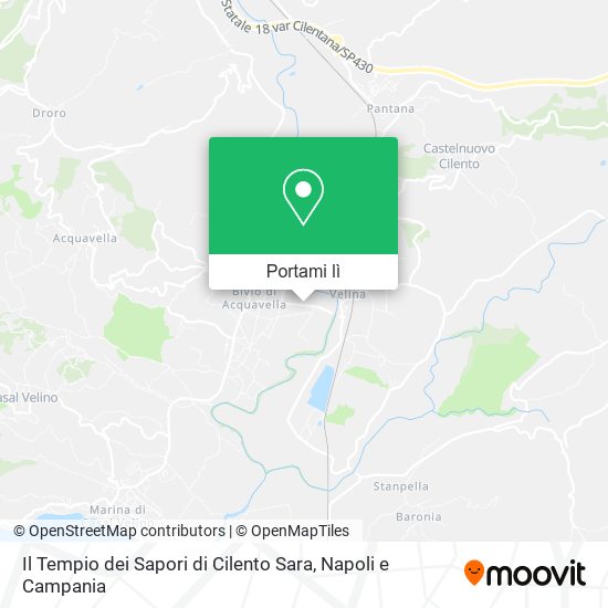 Mappa Il Tempio dei Sapori di Cilento Sara