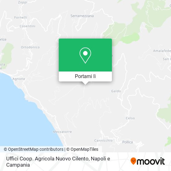 Mappa Uffici Coop. Agricola Nuovo Cilento