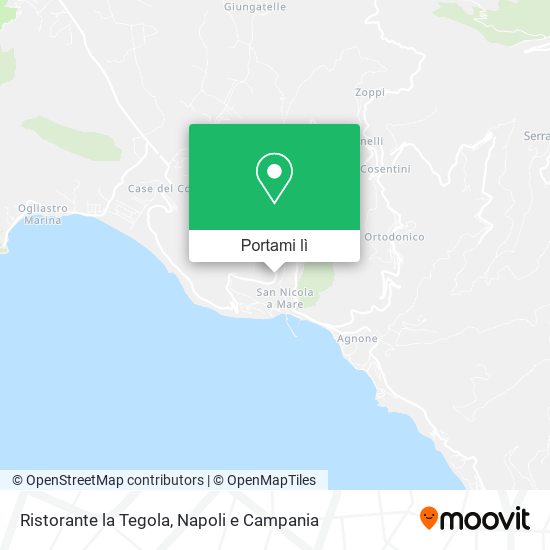 Mappa Ristorante la Tegola