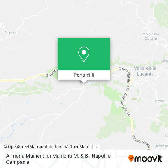 Mappa Armeria Mainenti di Mainenti M. & B.
