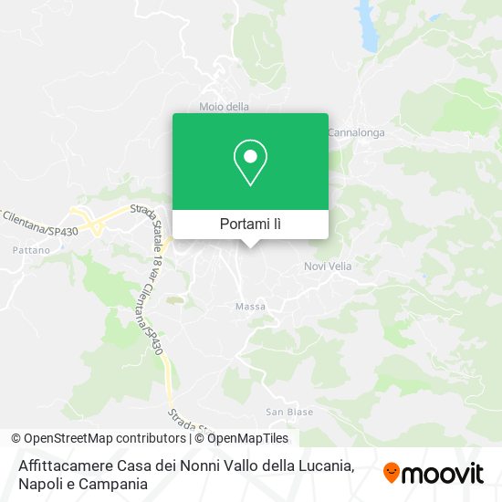 Mappa Affittacamere Casa dei Nonni Vallo della Lucania