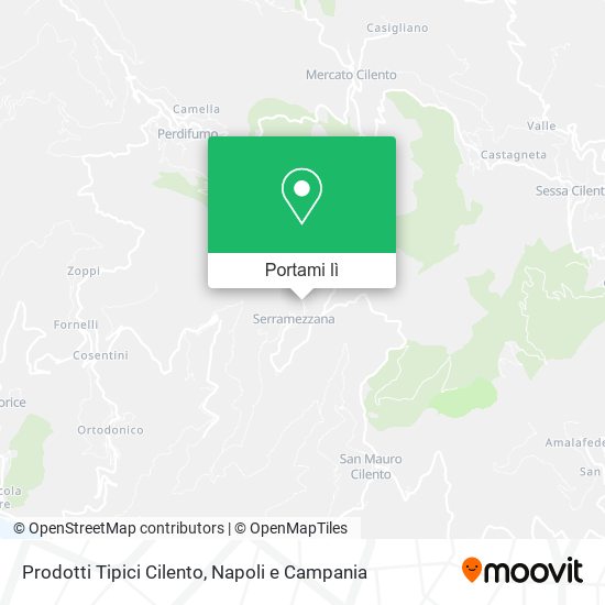 Mappa Prodotti Tipici Cilento