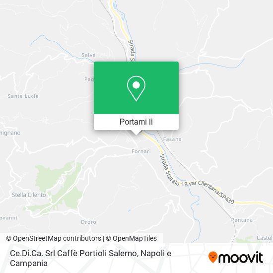 Mappa Ce.Di.Ca. Srl Caffè Portioli Salerno