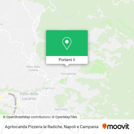 Mappa Agrilocanda Pizzeria le Radiche
