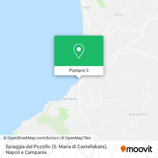 Mappa Spiaggia del Pozzillo (S. Maria di Castellabate)