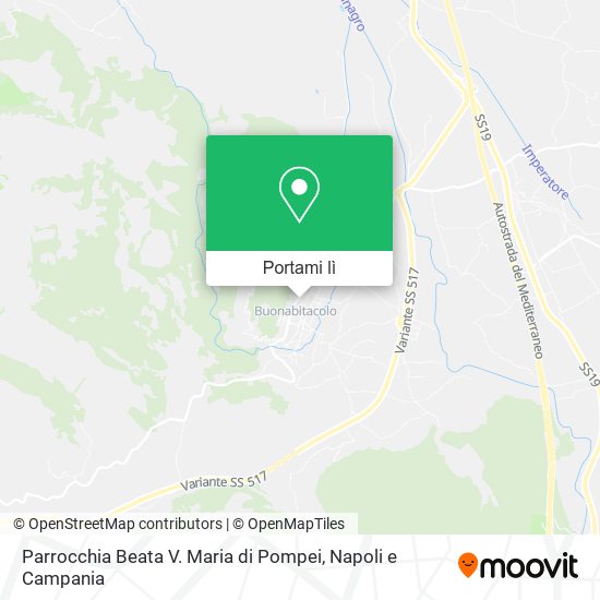 Mappa Parrocchia Beata V. Maria di Pompei