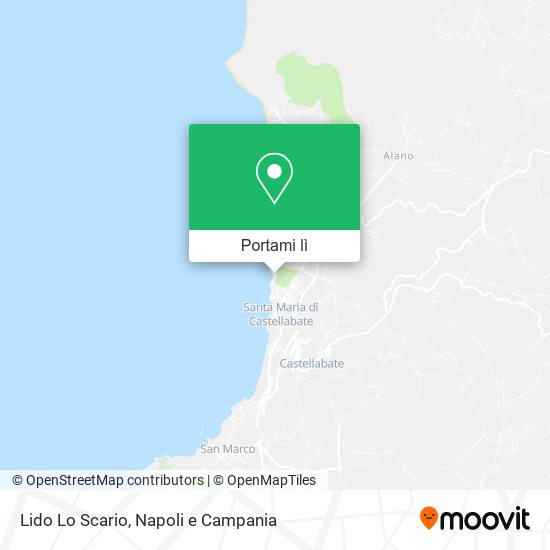 Mappa Lido Lo Scario