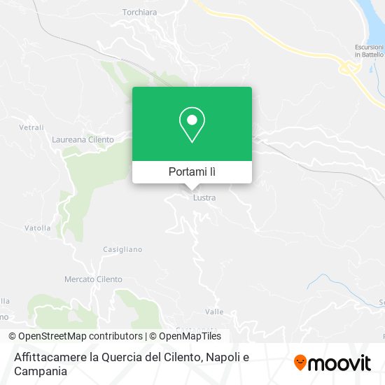 Mappa Affittacamere la Quercia del Cilento