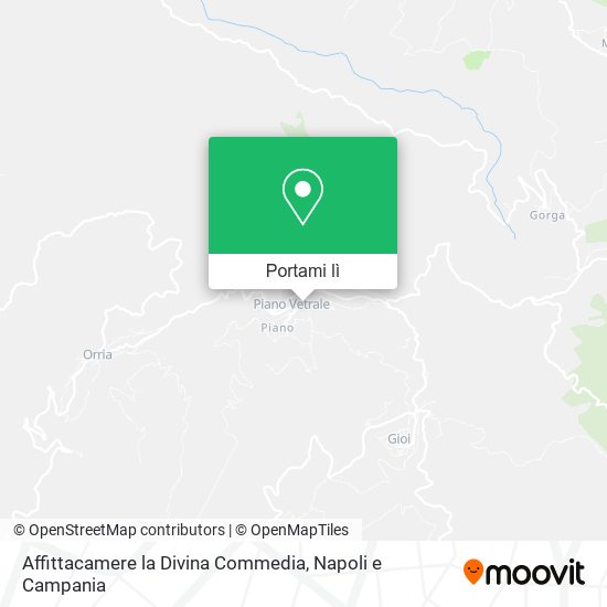 Mappa Affittacamere la Divina Commedia