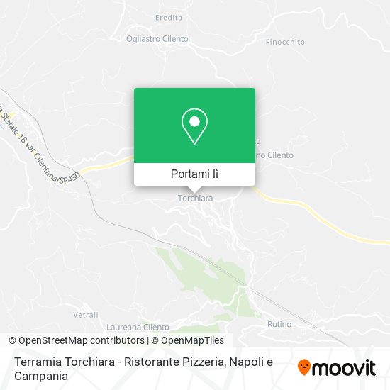 Mappa Terramia Torchiara - Ristorante Pizzeria