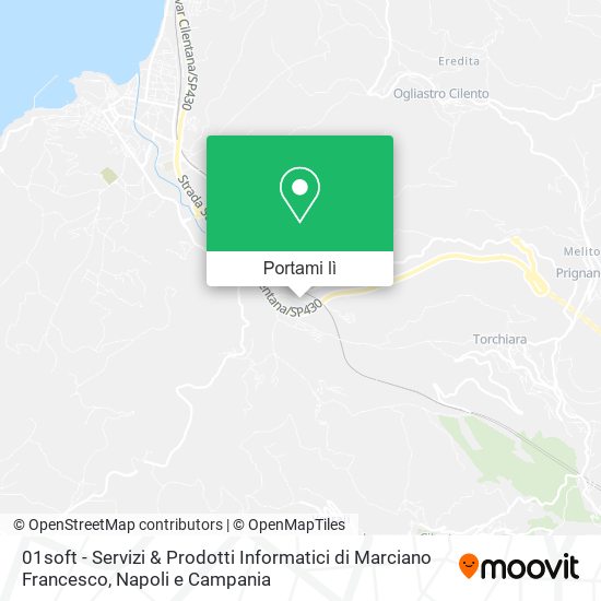 Mappa 01soft - Servizi & Prodotti Informatici di Marciano Francesco