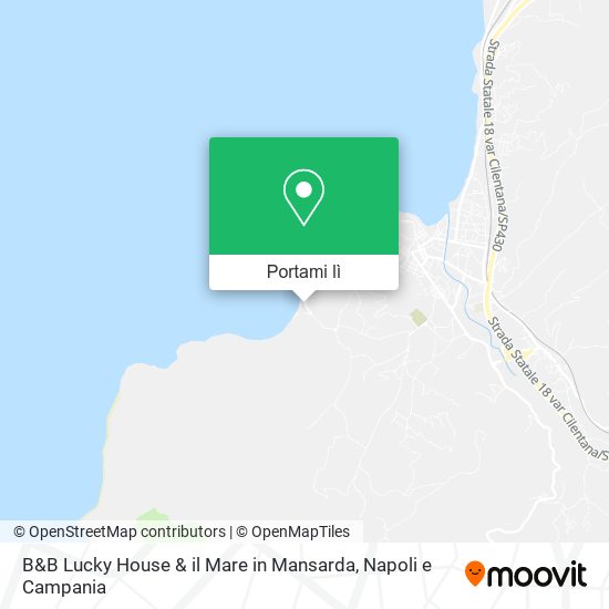 Mappa B&B Lucky House & il Mare in Mansarda
