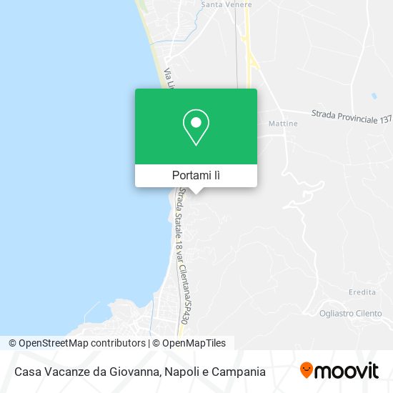 Mappa Casa Vacanze da Giovanna