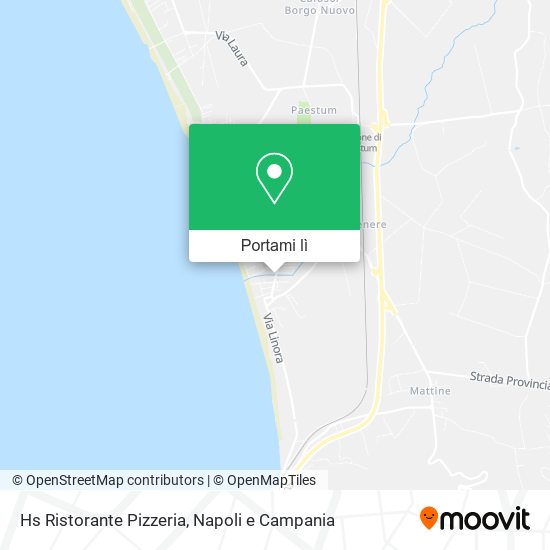 Mappa Hs Ristorante Pizzeria