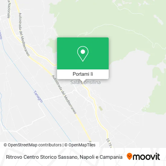 Mappa Ritrovo Centro Storico Sassano