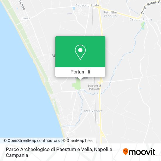 Mappa Parco Archeologico di Paestum e Velia