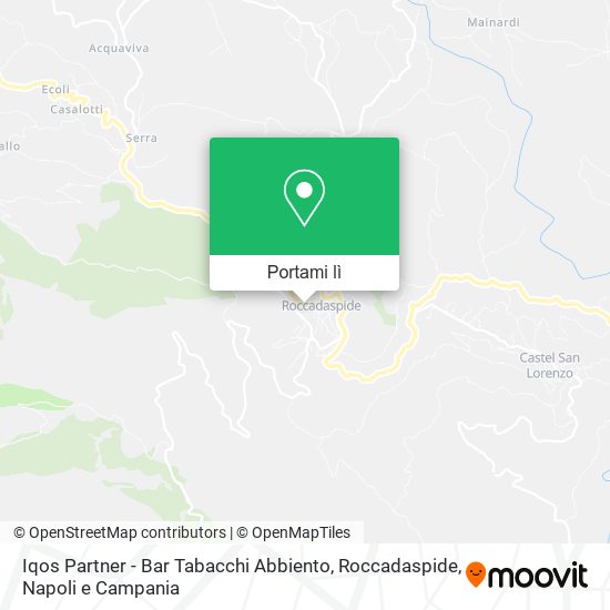 Mappa Iqos Partner - Bar Tabacchi Abbiento, Roccadaspide