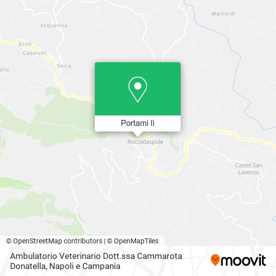 Mappa Ambulatorio Veterinario Dott.ssa Cammarota Donatella