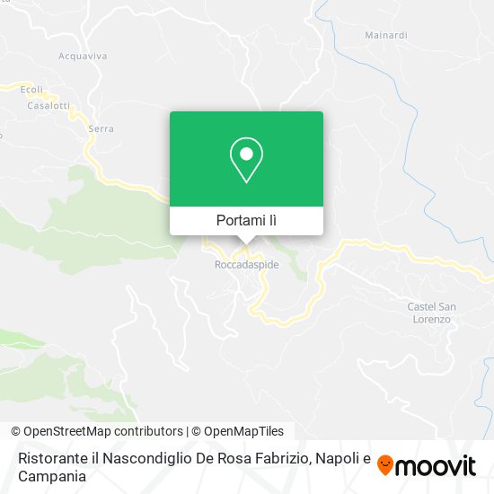 Mappa Ristorante il Nascondiglio De Rosa Fabrizio