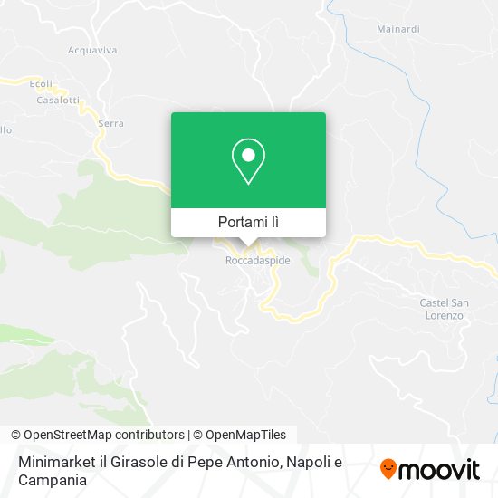 Mappa Minimarket il Girasole di Pepe Antonio