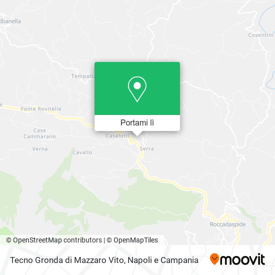 Mappa Tecno Gronda di Mazzaro Vito