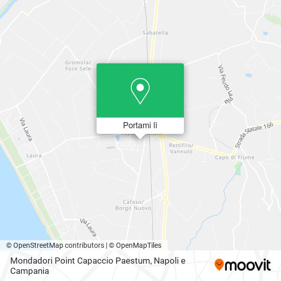 Mappa Mondadori Point Capaccio Paestum