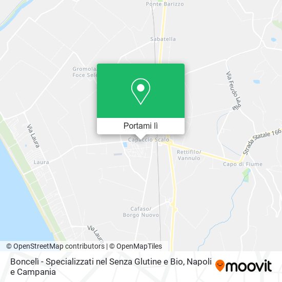 Mappa Boncelì - Specializzati nel Senza Glutine e Bio