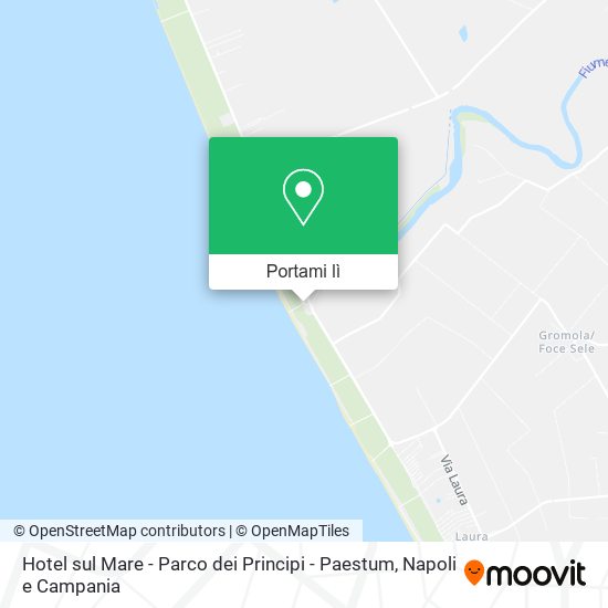 Mappa Hotel sul Mare - Parco dei Principi - Paestum