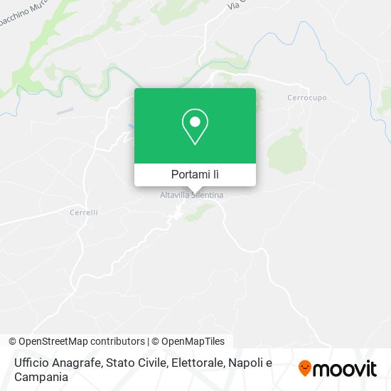 Mappa Ufficio Anagrafe, Stato Civile, Elettorale