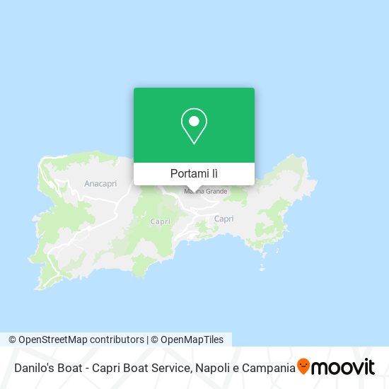 Mappa Danilo's Boat - Capri Boat Service