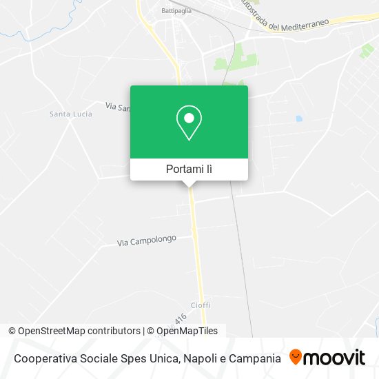 Mappa Cooperativa Sociale Spes Unica
