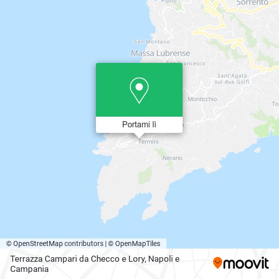 Mappa Terrazza Campari da Checco e Lory