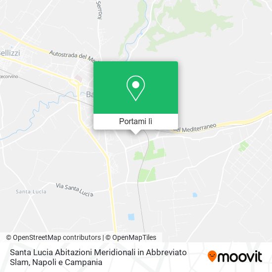 Mappa Santa Lucia Abitazioni Meridionali in Abbreviato Slam