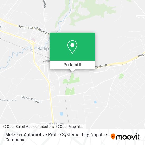 Mappa Metzeler Automotive Profile Systems Italy